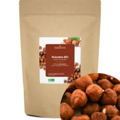 Noisettes bio - 1kg (entières, décortiquées) - riche en antioxydants