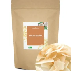 Noix de coco bio - 500g (en lamelles, toastées)