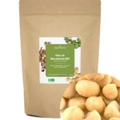 Noix de macadamia bio - 500g (entières, décortiquées) - riche en antioxydants