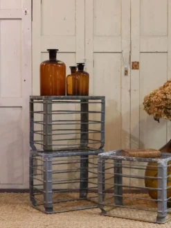 Nsemble de pots d'apothicaire en verre n°824