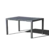 Olhao console extensible 2 à 6 places en aluminium