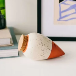 Olla en céramique Pépin Blanc grainé