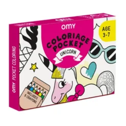 Omy coloriage pocket licorne - carton