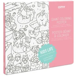 Omy poster à colorier kids life - mome