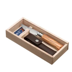 Opinel bois d'olivier avec étui