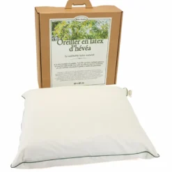Oreiller en latex naturel d'hévéa - 60 x