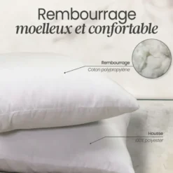 4 oreillers garnissage - 30 x 50 cm