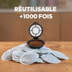Pack 2 capsules réutilisables pour le café compatibles Senseo® Caps'me