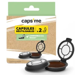 Pack 2 capsules réutilisables pour le café compatibles Senseo® Caps'me