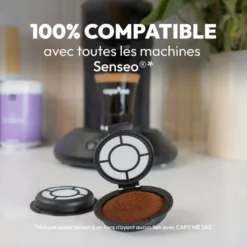 Pack 2 capsules réutilisables pour le café compatibles Senseo® Caps'me