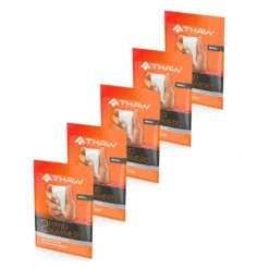 Pack de 5 chaufferettes jetables thaw - activation à l’air - grand format