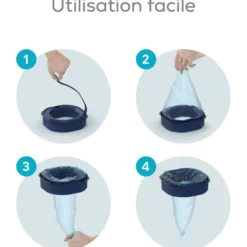 Pack de 12 recharges octogonales pour poubelle à couches dress up
