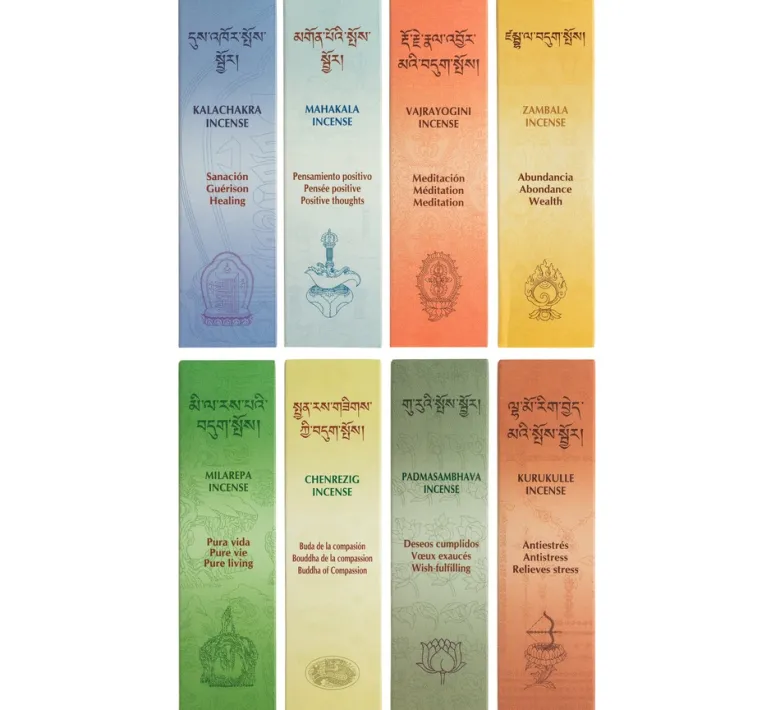 Pack encens tibetain - 8 senteurs