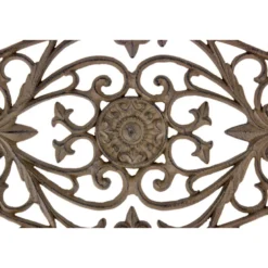 Paillasson lune fonte fonte marron -
