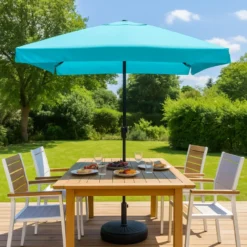 Palerme parasol bleu carré 295 x 295 m