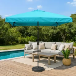 Palerme parasol bleu carré 295 x 295 m