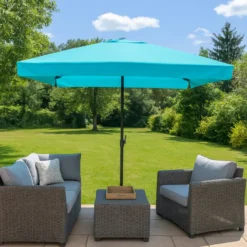 Palerme parasol bleu carré 295 x 295 m