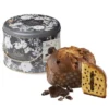 Panettone artisanal au chocolat en boîte métal ronde