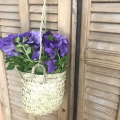 Panier cache pot en palmier avec corde