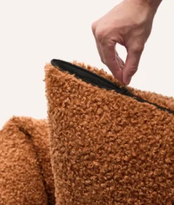 Panier en effet bouclette s - moutarde