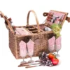 Panier pique-nique st-germain rouge 4p