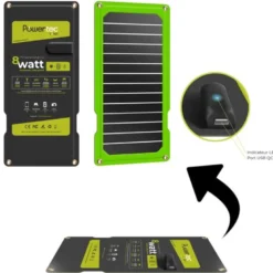 Panneau solaire powertec pt flap 8 watt