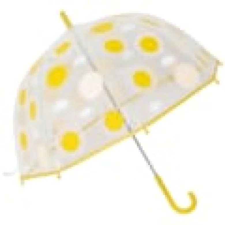 Parapluie cloche transparent soleils en ciel (68 cm)