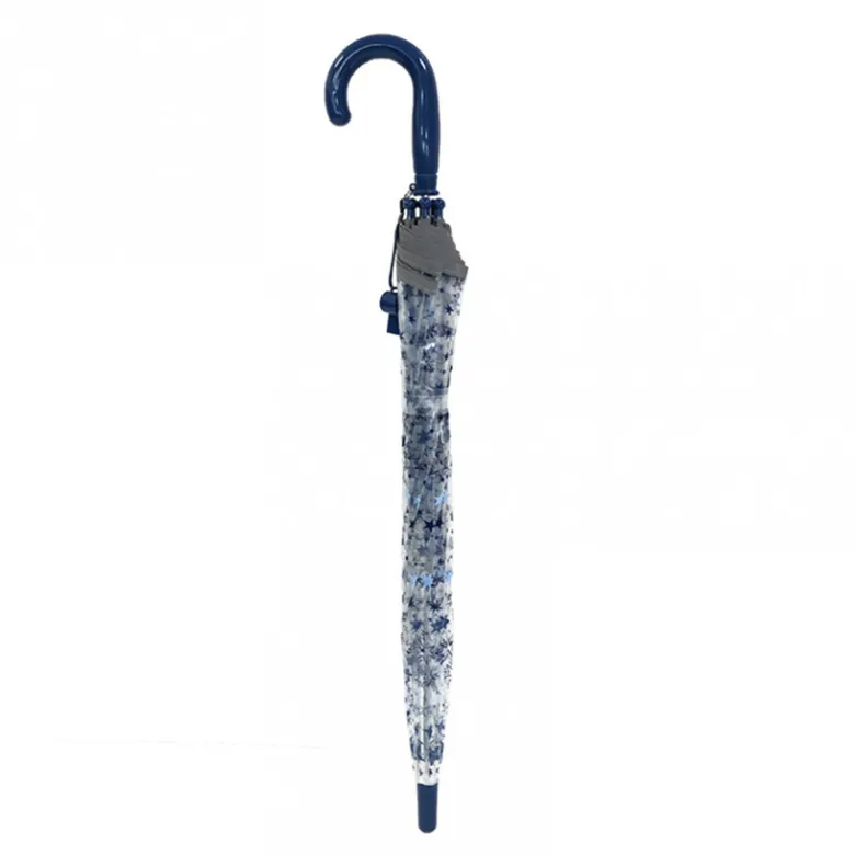 Parapluie enfant transparent bleu