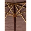 Parasol bois marron h.270cm