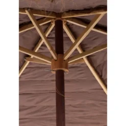 Parasol bois marron h.270cm