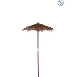 Parasol bois marron h.270cm