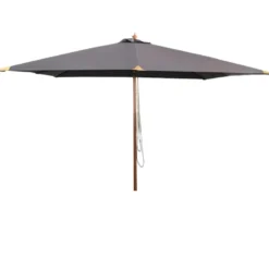 Parasol droit gris 3x3 m pegasia
