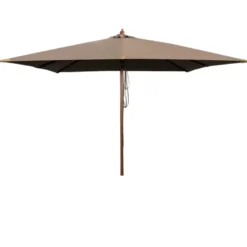 Parasol droit taupe 3x3 m pegasia