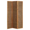 Paravent bois 3 pans bambou marron