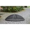 Pare-feu rond en acier noir ø 80 cm