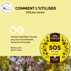 Pastilles de secours bio sans alcool