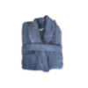 Peignoir en coton bio, coloris myrtille,