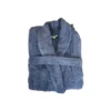 Peignoir en coton bio, coloris myrtille,