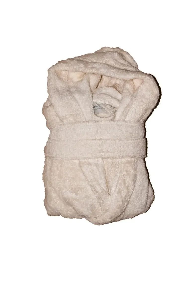 Peignoir en coton bio enfant, coloris na