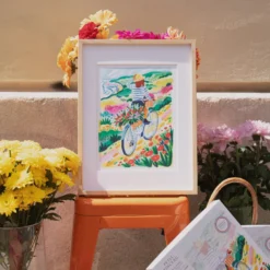 Peinture au numéro Balade à vélo La Petite Épicerie