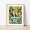 Peinture au numéro "Tiger relaxing in my pool"*