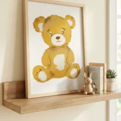Peinture aux pochoirs débutant ourson – cadeau naissance