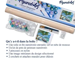 Peinture par numéro barque sous les .