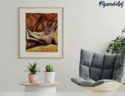 Peinture par numéro chat connaisseur
