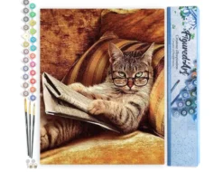 Peinture par numéro chat connaisseur