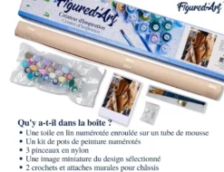 Peinture par numéro courbes estompées