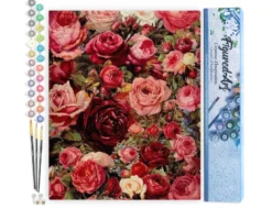 Peinture par numéro fleurs romantiques