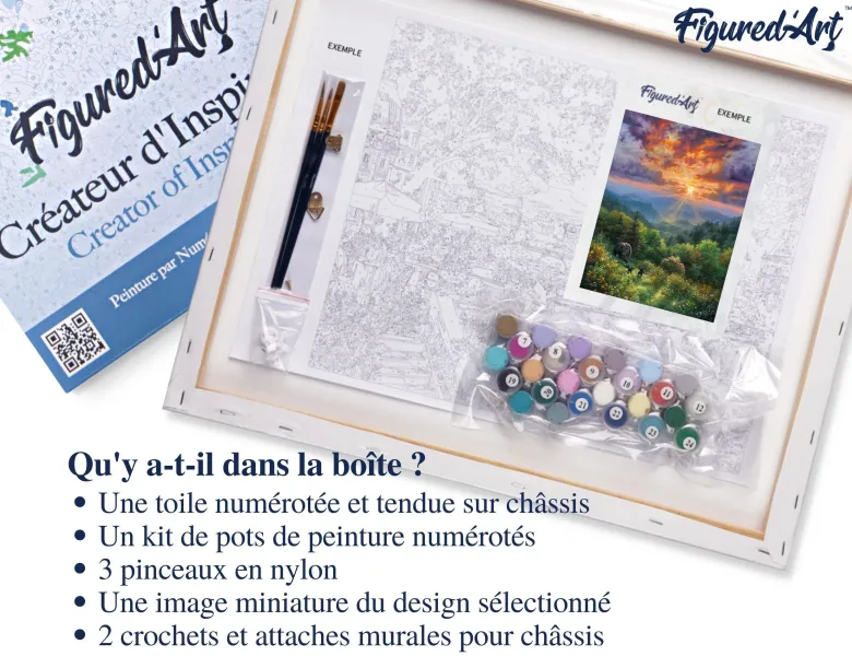 Peinture par numéro ours et coucher de .