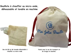 Peluche bouillotte déhoussable lapin
