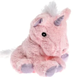 Peluche bouillotte licorne rose